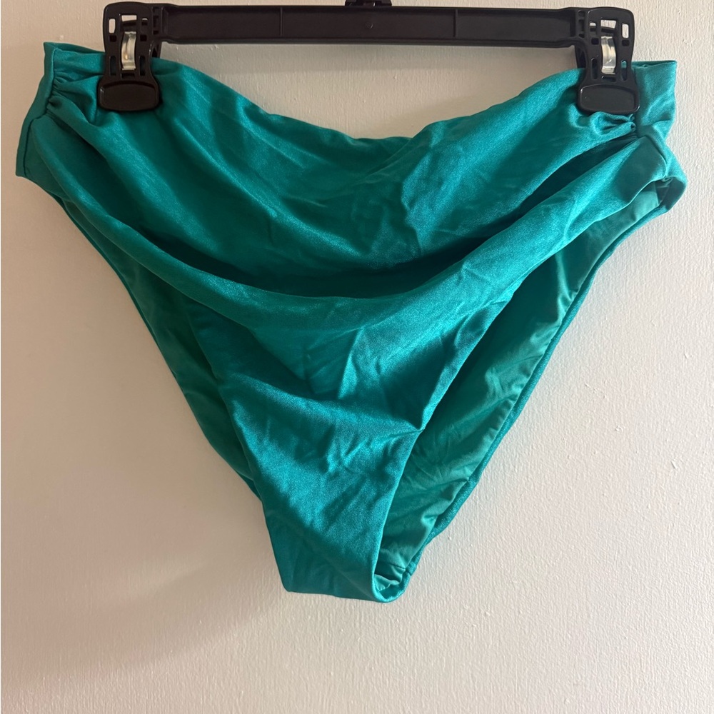 Teal High-Waisted Bikini Bottom
